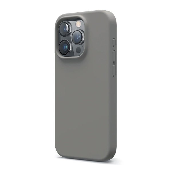 Rvelon iPhone 16 Pro Deksel Silikon Grå
