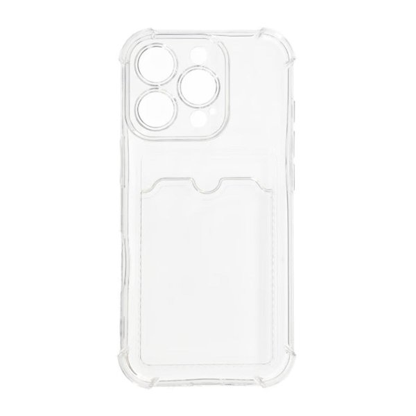 iPhone 16 Pro Deksel Kortholder Støtsikker Transparent