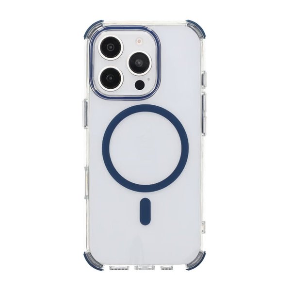 Rvelon iPhone 16 Pro Deksel TPU MagSafe Blå