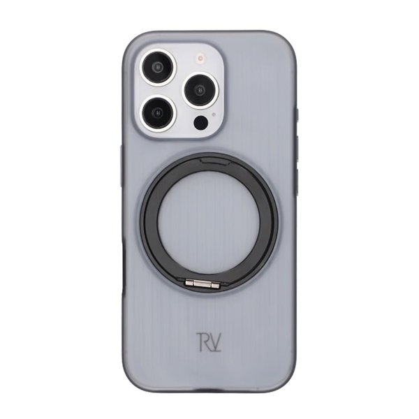 Rvelon iPhone 16 Pro Deksel Roterbart Stativ Svart