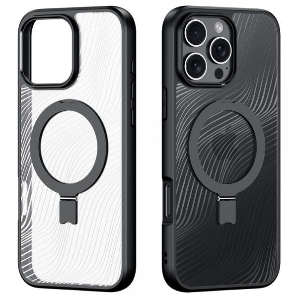 Dux Ducis iPhone 16 Pro Deksel Aimo Series MagSafe Kickstand Svart