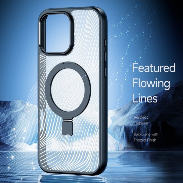 Dux Ducis iPhone 16 Pro Deksel Aimo Series MagSafe Kickstand Svart