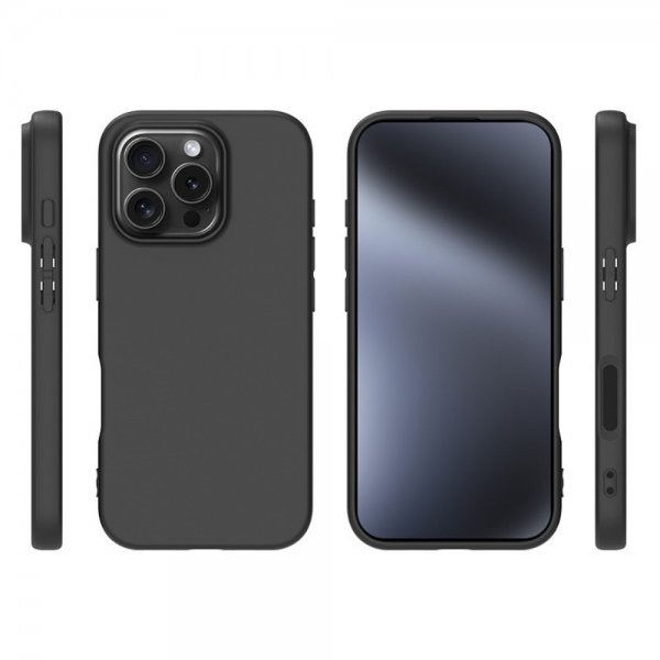 Nordic Covers iPhone 16 Pro Deksel Feather Series Raven Black