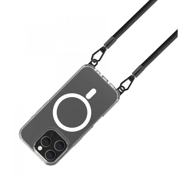 Celly iPhone 16 Pro Deksel Freedom Necklace MagSafe Transparent