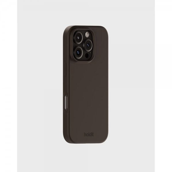 holdit iPhone 16 Pro Deksel Silikon Chocolate