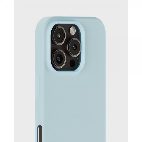 holdit iPhone 16 Pro Deksel Silikon Mineral Blue