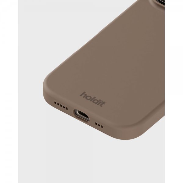 holdit iPhone 16 Pro Deksel Silikon Mocha Brown