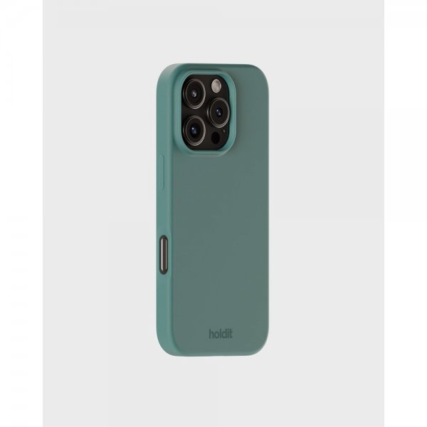 holdit iPhone 16 Pro Deksel Silikon Moss Green