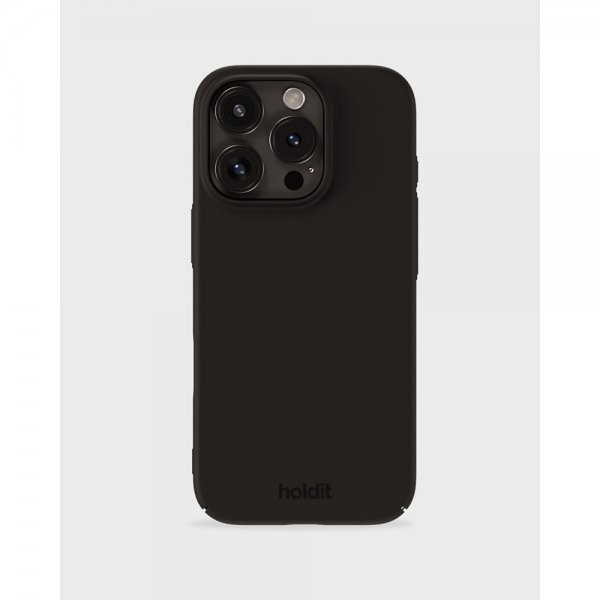 holdit iPhone 16 Pro Deksel Slim Case Svart