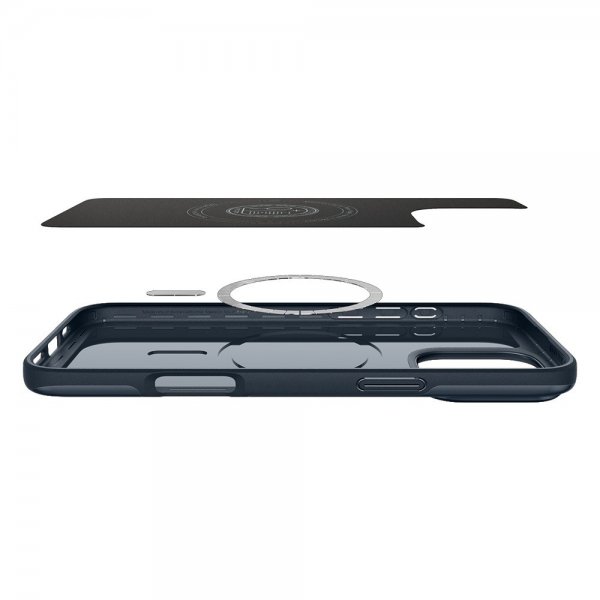 Spigen iPhone 16 Pro Deksel Thin Fit MagFit Metal Slate