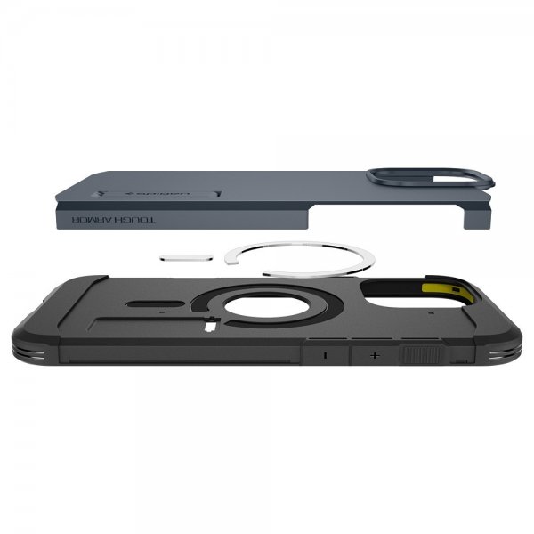 Spigen iPhone 16 Pro Deksel Tough Armor MagFit Metal Slate