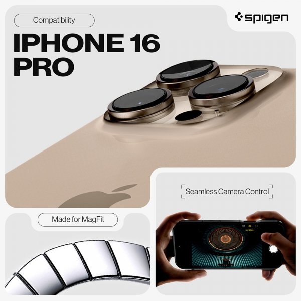 Spigen iPhone 16 Pro Deksel Tough Armor T MagFit Svart