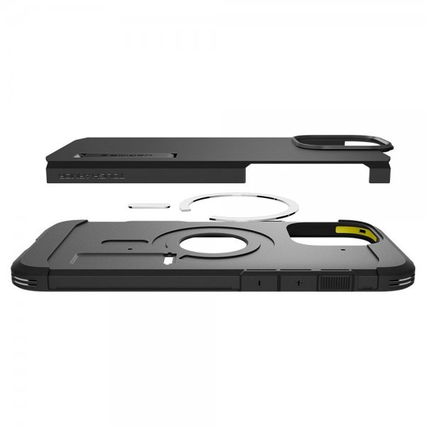 Spigen iPhone 16 Pro Deksel Tough Armor T MagFit Svart