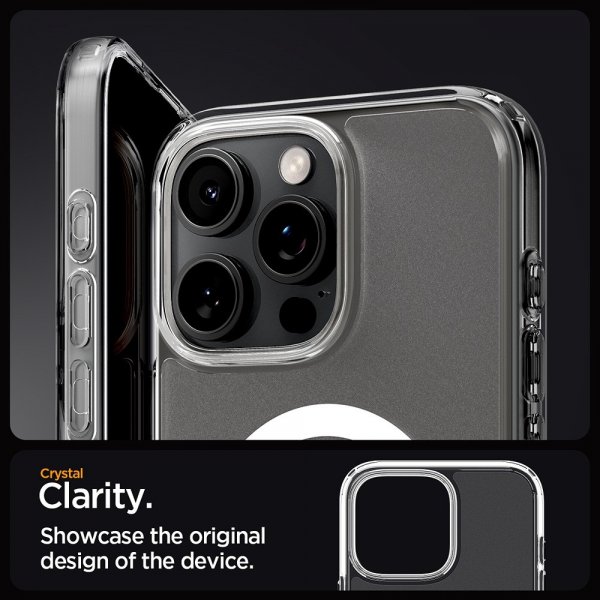 Spigen iPhone 16 Pro Deksel Ultra Hybrid MagFit Frost Clear