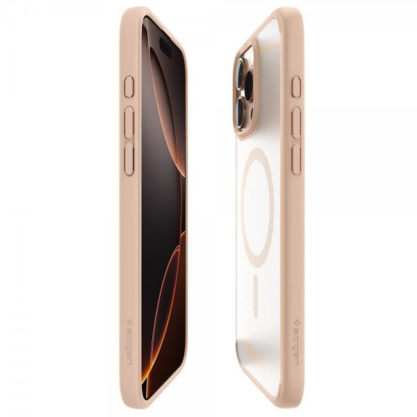 Spigen iPhone 16 Pro Deksel Ultra Hybrid MagFit Frost Rose Titanium
