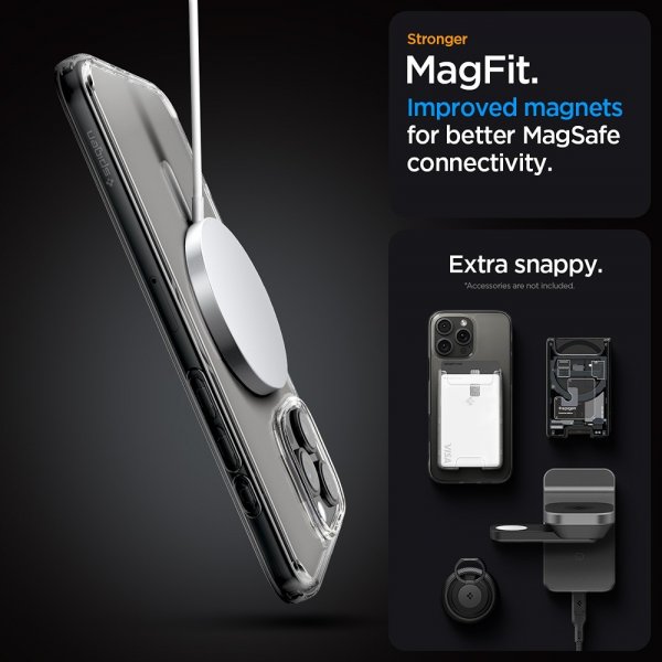 Spigen iPhone 16 Pro Deksel Ultra Hybrid MagFit Hvit