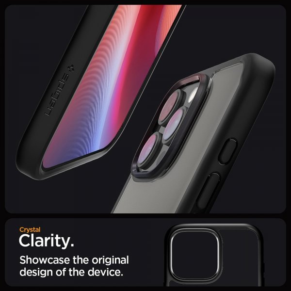 Spigen iPhone 16 Pro Deksel Ultra Hybrid Matte Svart