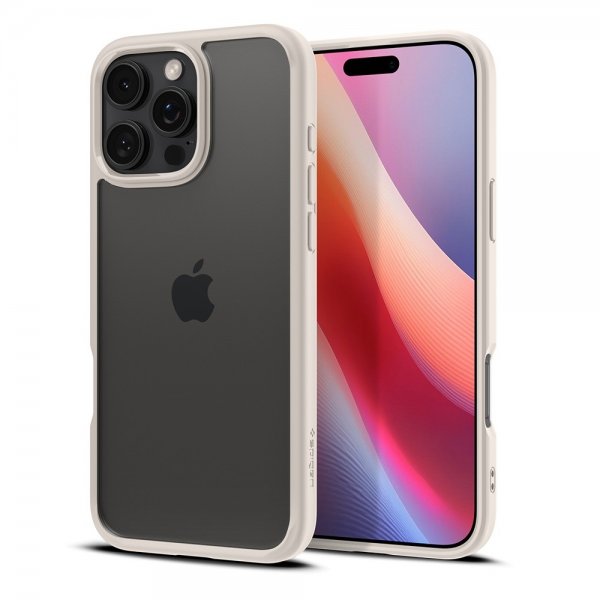 Spigen iPhone 16 Pro Deksel Ultra Hybrid Natural Titanium