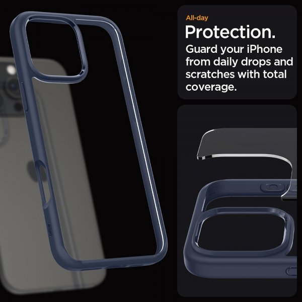 Spigen iPhone 16 Pro Deksel Ultra Hybrid Navy Blue