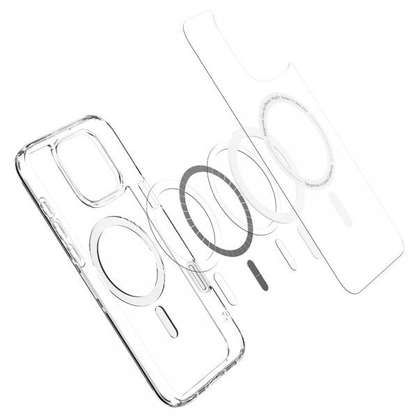 Spigen iPhone 16 Pro Deksel Ultra Hybrid T MagFit Clear White