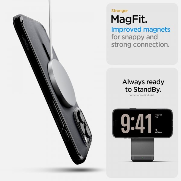 Spigen iPhone 16 Pro Deksel Ultra Hybrid T MagFit Frost Black
