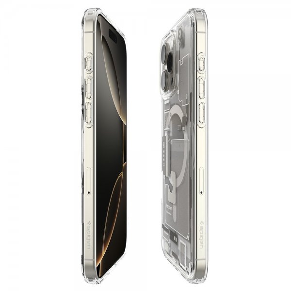 Spigen iPhone 16 Pro Deksel Ultra Hybrid Zero One MagFit Natural Titanium