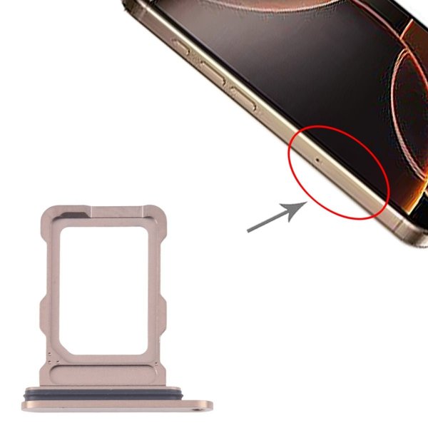 iPhone 16 Pro/16 Pro Max SIM-kortholder - Gull