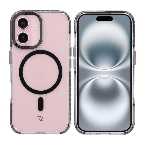Rvelon iPhone 16 Deksel TPU MagSafe Svart