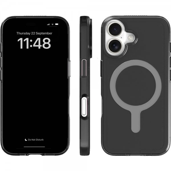 agood company iPhone 16 Deksel CLRPRTCT Tonet Svart