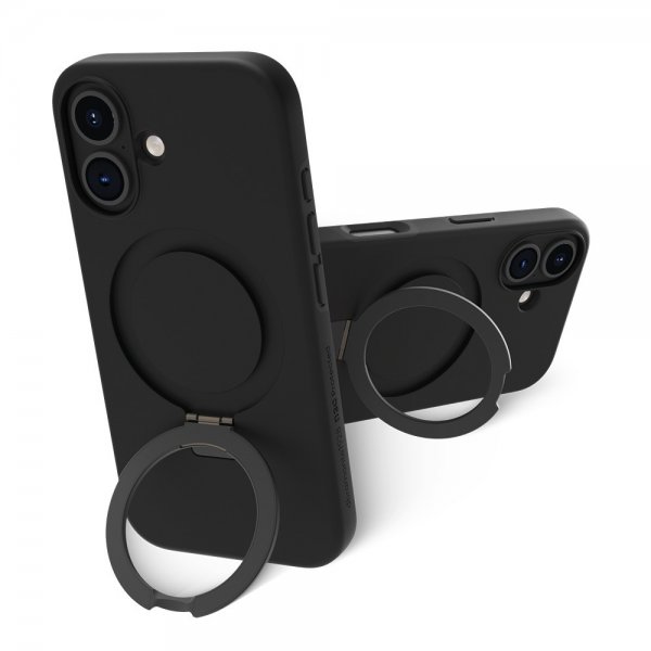 dbramante1928 iPhone 16 Deksel Iceland Ultra D3O MagSafe Kickstand Svart