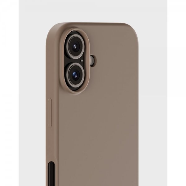 holdit iPhone 16 Deksel Silikon Mocha Brown