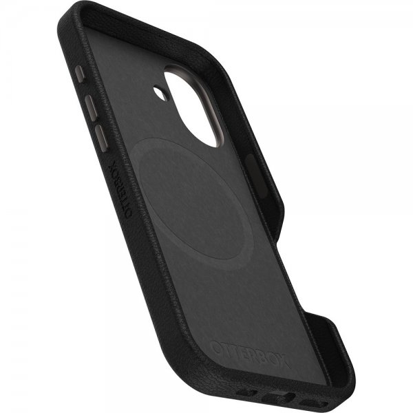 Otterbox iPhone 16 Deksel Symmetry Cactus Leather MagSafe Noir Ash