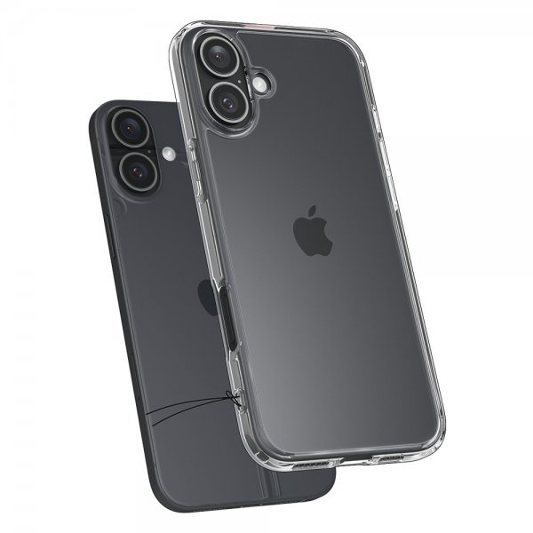 Spigen iPhone 16 Deksel Ultra Hybrid Crystal Clear