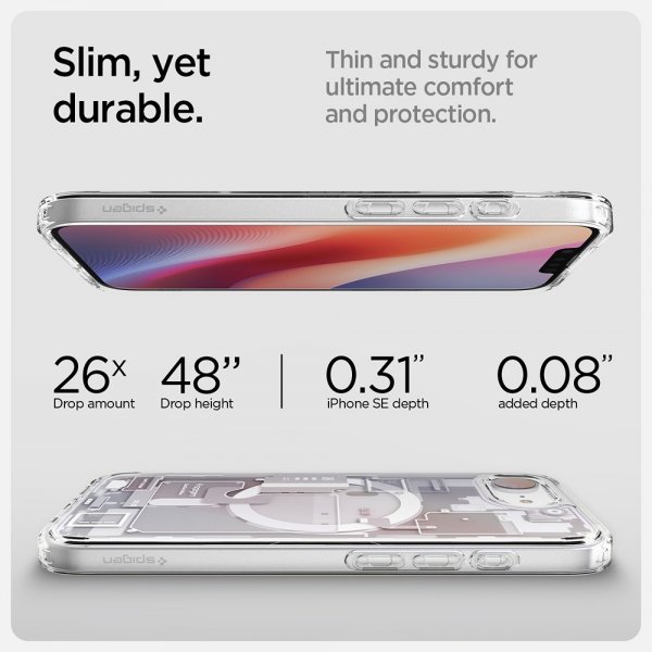 Spigen iPhone 16e/iPhone 17e Deksel Ultra Hybrid Zero One MagFit Hvit