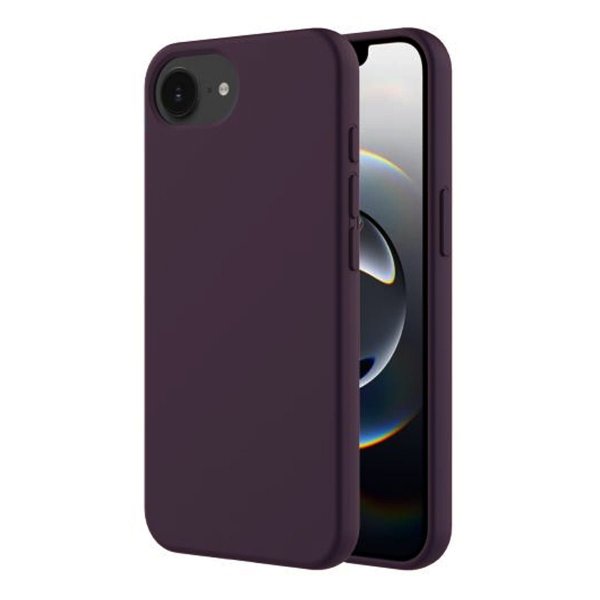 iPhone 16e/17e Deksel Silikon Lilla