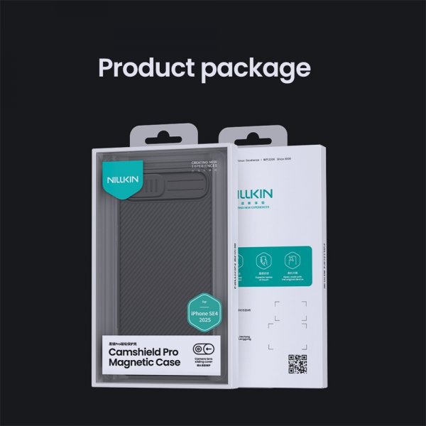 Nillkin iPhone 16e/17e Deksel CamShield Pro MagSafe Svart
