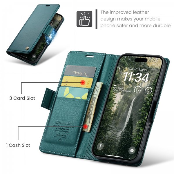 CaseMe iPhone 17 Etui 023 Series Grønn