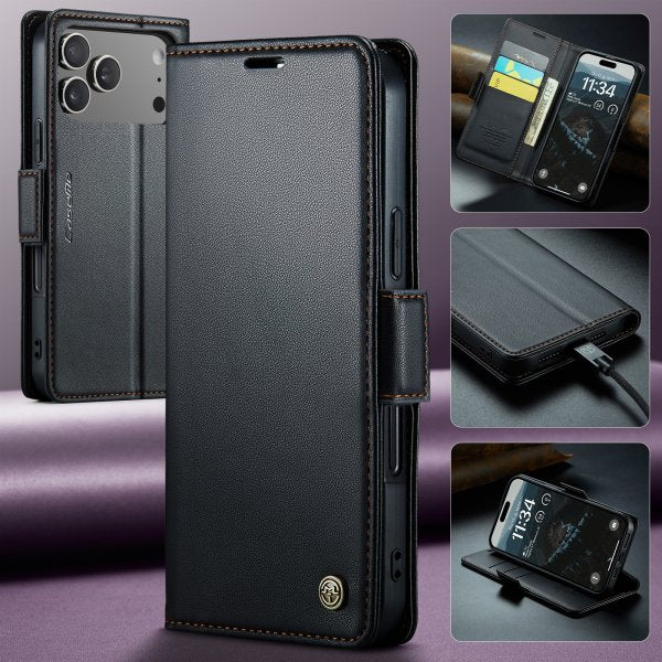 CaseMe iPhone 17 Pro Etui 023 Series Svart