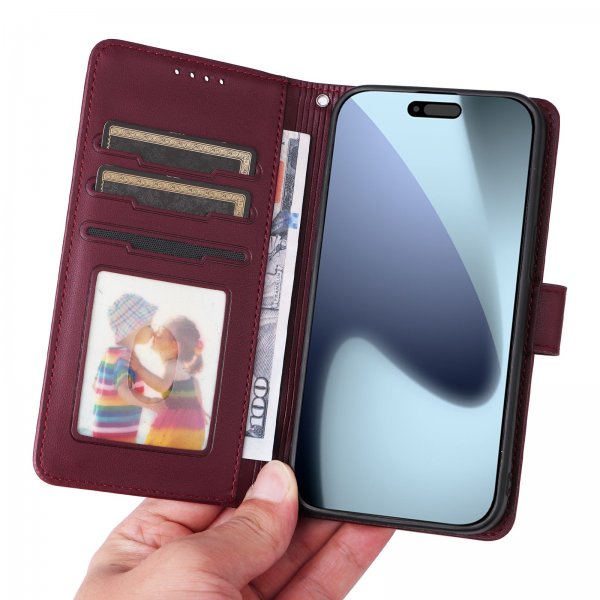 Betopnice iPhone 17 Pro Etui Avtagbart Deksel 005 Rød