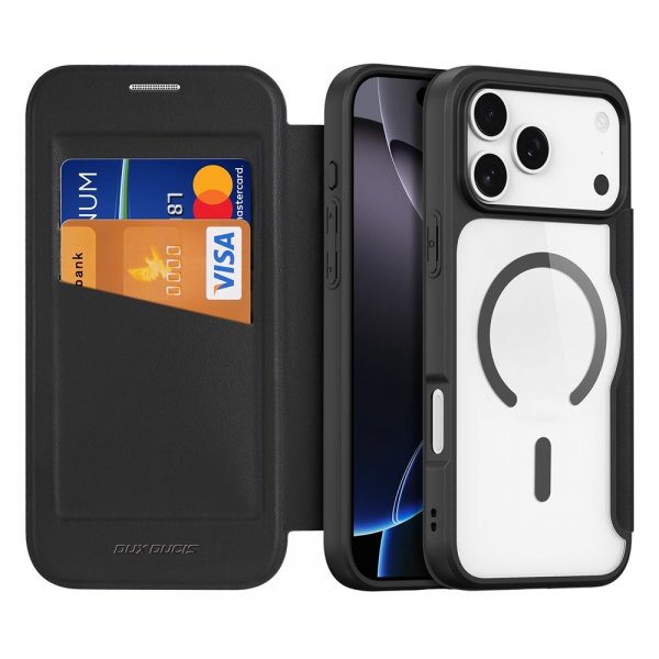 Dux Ducis iPhone 17 Pro Etui Skin X Pro Series MagSafe Svart