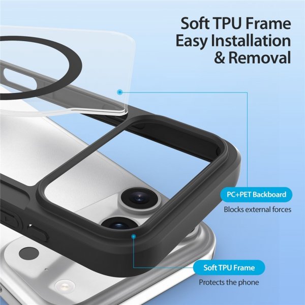 Dux Ducis iPhone 17 Pro Etui Skin X Pro Series MagSafe Svart