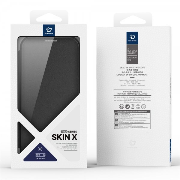 Dux Ducis iPhone 17 Pro Etui Skin X Pro Series MagSafe Svart