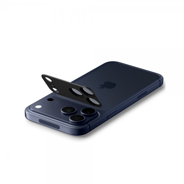 Spigen iPhone 17 Pro Kamerabeskytter Glas.tR EZ Fit Optik Pro XL Svart