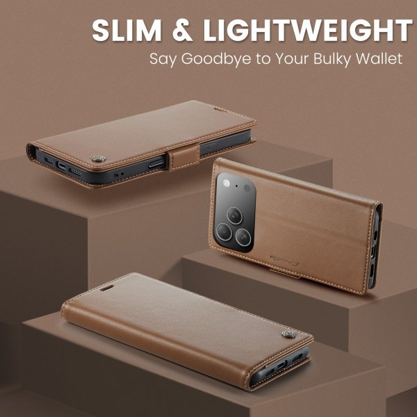 CaseMe iPhone 17 Pro Max Etui 023 Series Brun