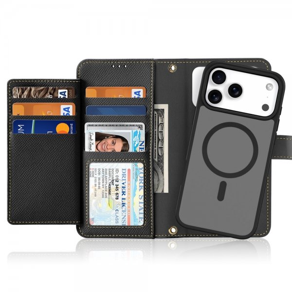 Dux Ducis iPhone 17 Pro Max Etui 2-in-1 Lawa Series MagSafe Svart