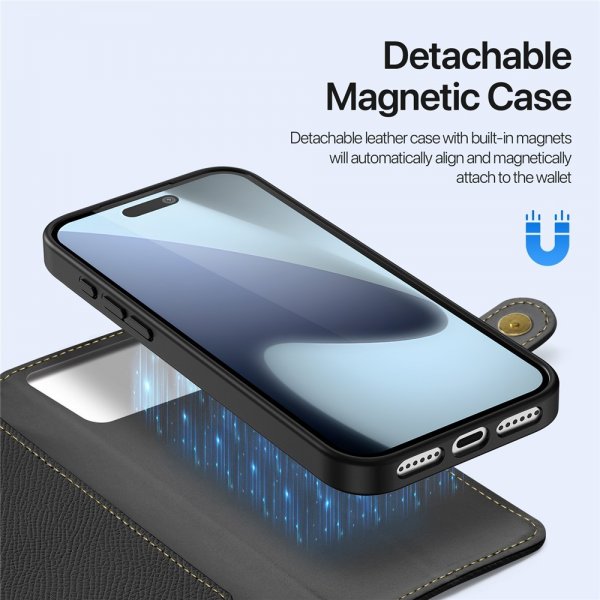 Dux Ducis iPhone 17 Pro Max Etui 2-in-1 Lawa Series MagSafe Svart