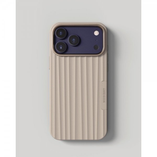 Nudient iPhone 17 Pro Max Deksel Bold Case MagSafe Linen Beige