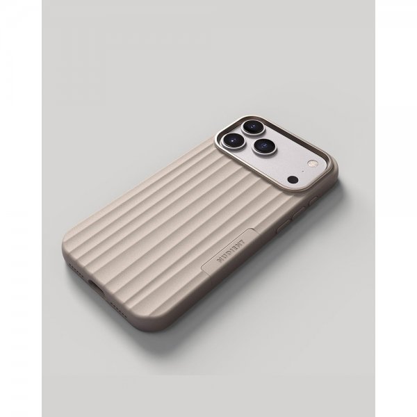 Nudient iPhone 17 Pro Max Deksel Bold Case MagSafe Linen Beige