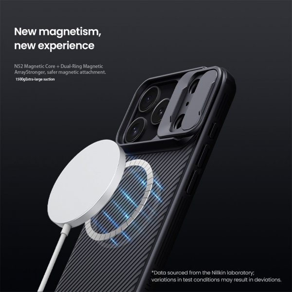 Nillkin iPhone 17 Pro Max Deksel CamShield Pro MagSafe Svart