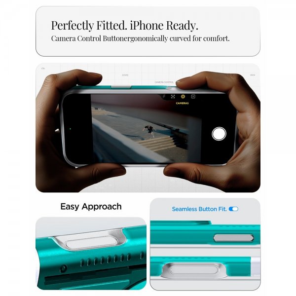 Spigen iPhone 17 Pro Max Deksel Classic C1 MagFit Bondi Blue